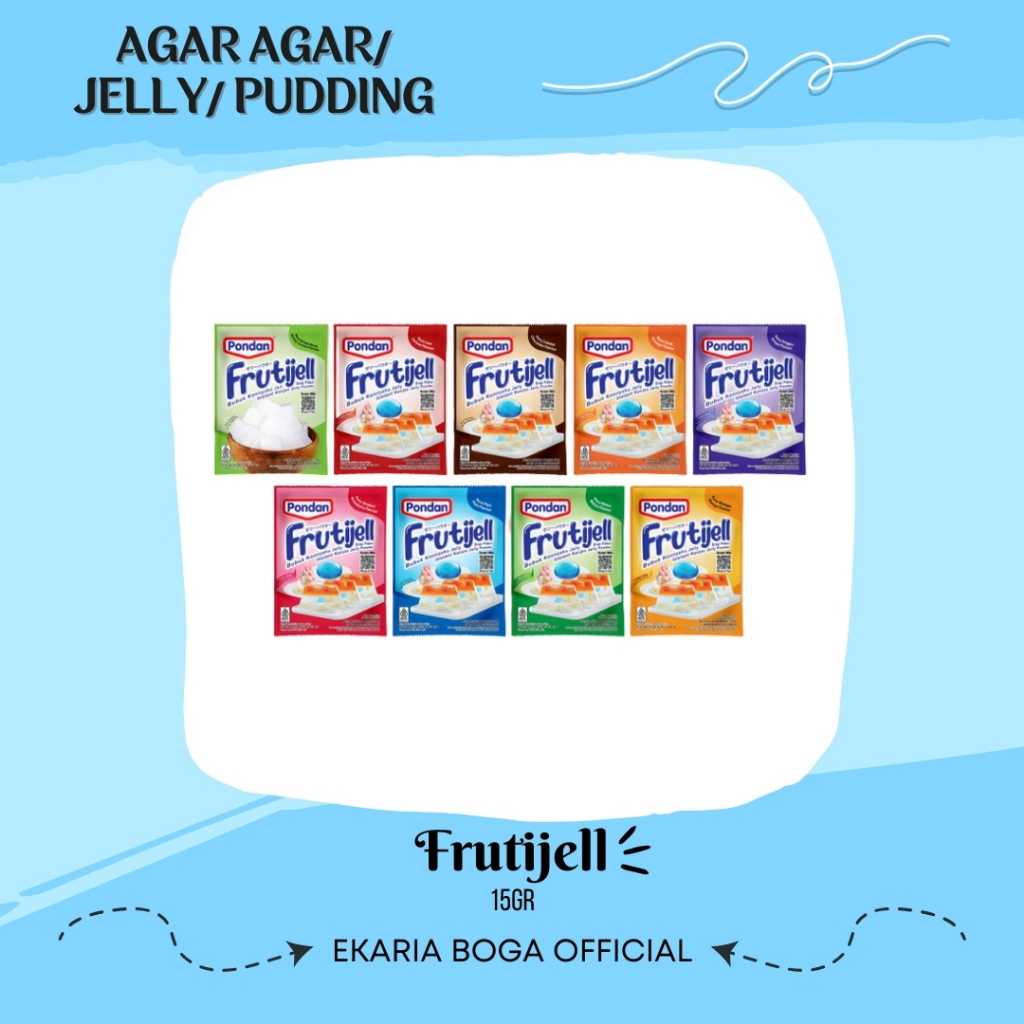 

JELLY | AGAR AGAR | PUDDING | PONDAN FRUTIJELL BUBUK KONNYAKU JELLY SIAP PAKAI | FRUTIJELL