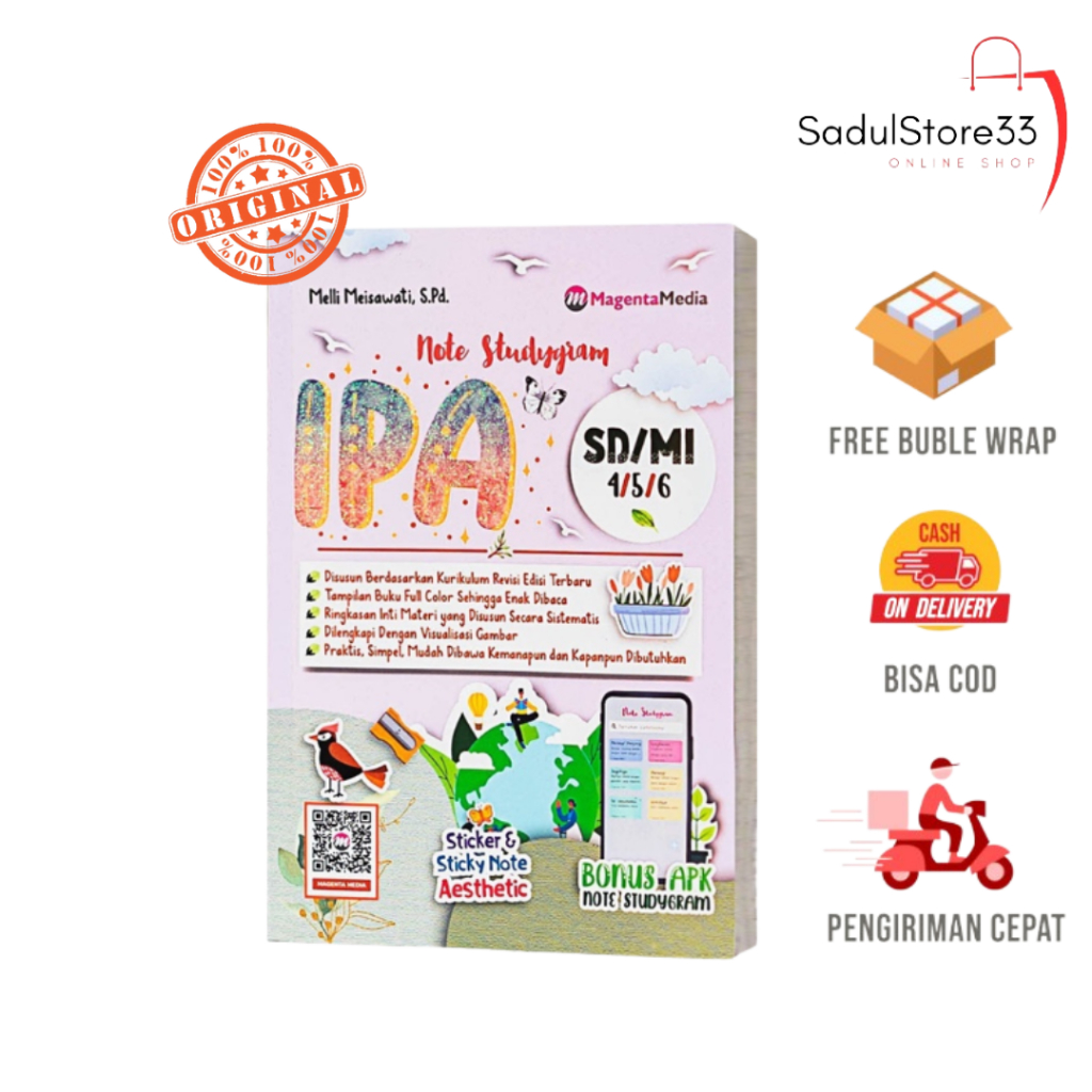 BUKU IPA SD - BUKU RUMUS IPA SD - NOTE STUDYGRAM IPA SD/MI KELAS 4,5,6