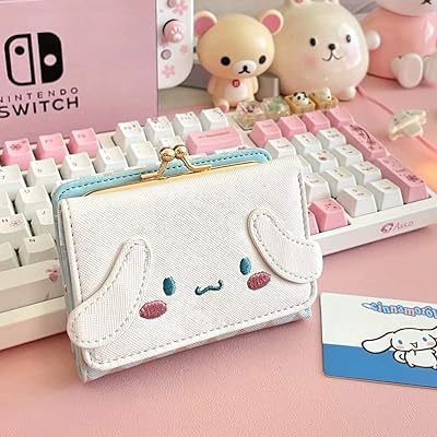 dompet lipat anak perempuan remaja dewasa putih cinamonroll lucu