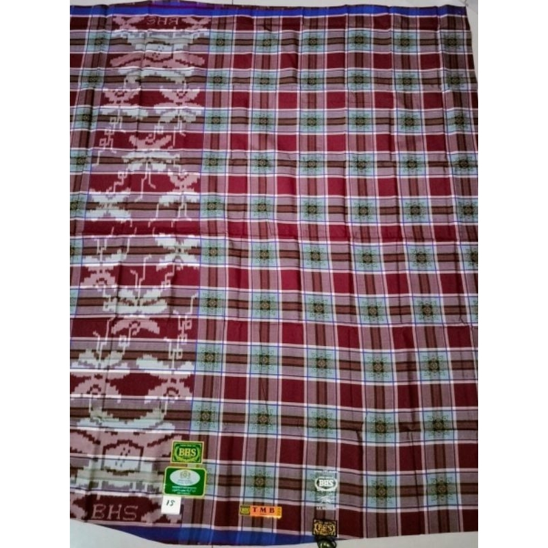 sarung BHS tipe TMB Full Sutera Jadul Logo Kecil Grade Gold.