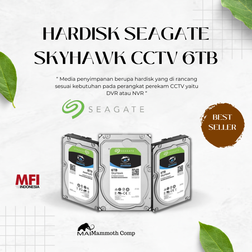 Hardisk Seagate 6TB MFI - HDD INTERNAL