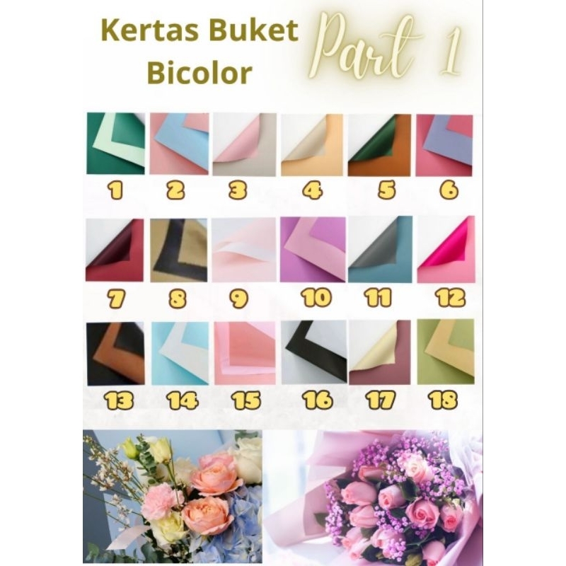 

Kertas Buket 2 Warna Flower Wrapping Papee Bicolor