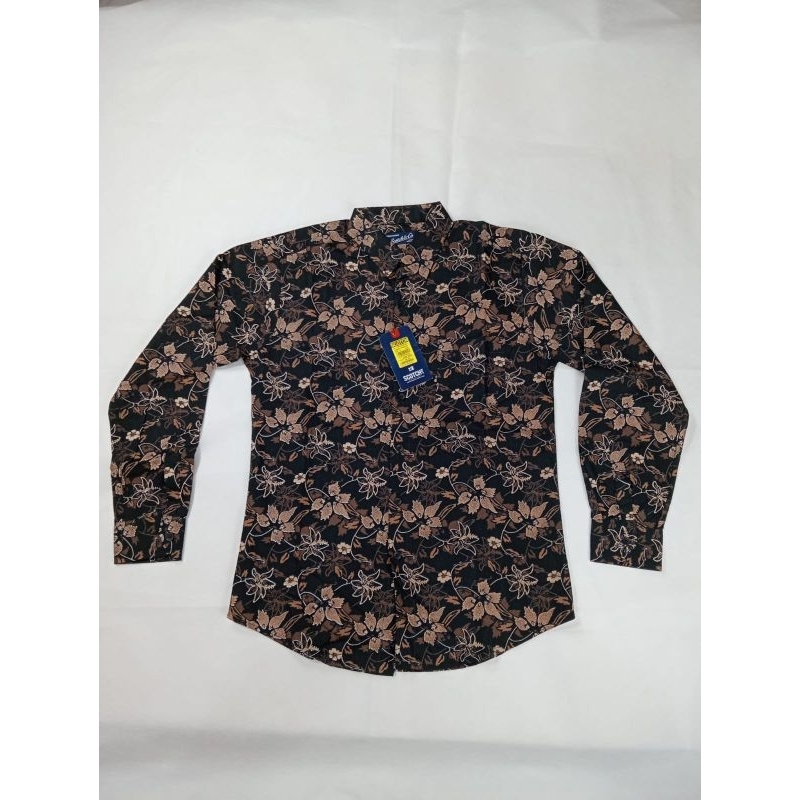 Kemeja Batik Printing Pria Lengan Panjang SCOTCH&CO-Size S