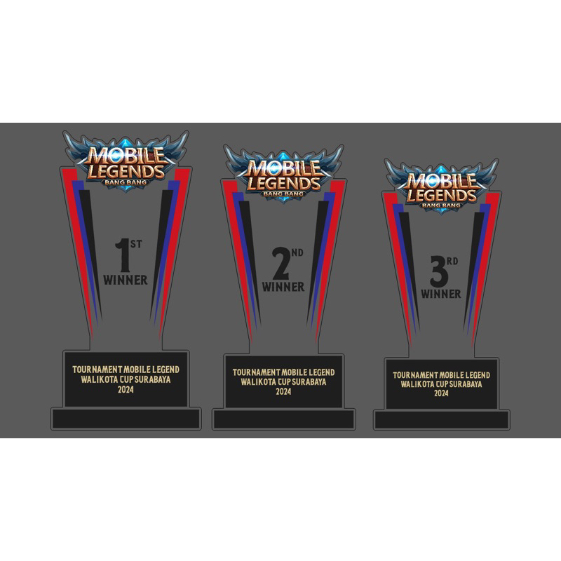 Piala Mobile Legend Plakat E Sport Piala Mobile Legend Akrilik Vandel Mobile Legend Akrilik Custom