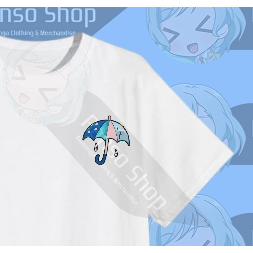 Ranso Kaos Tuyu Logo Payung Kecil / Baju Tuyu Band Logo Kecil Jepang Umbrella / T-Shirt Tuyu Musik D