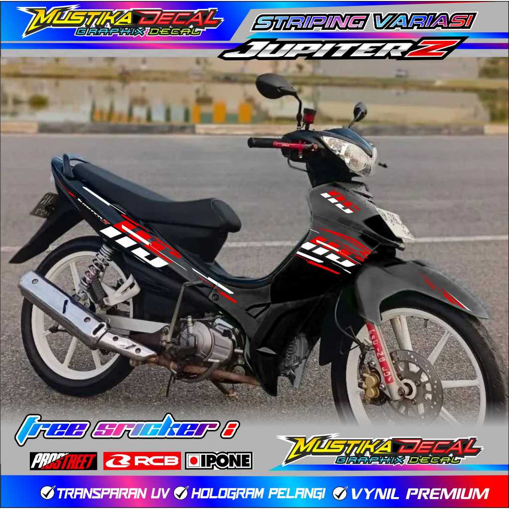 STRIPING VARIASI MOTOR JUPITER Z BURHAN / STICKER LIST VARIASI YAMAHA JUPITER Z BURHAN