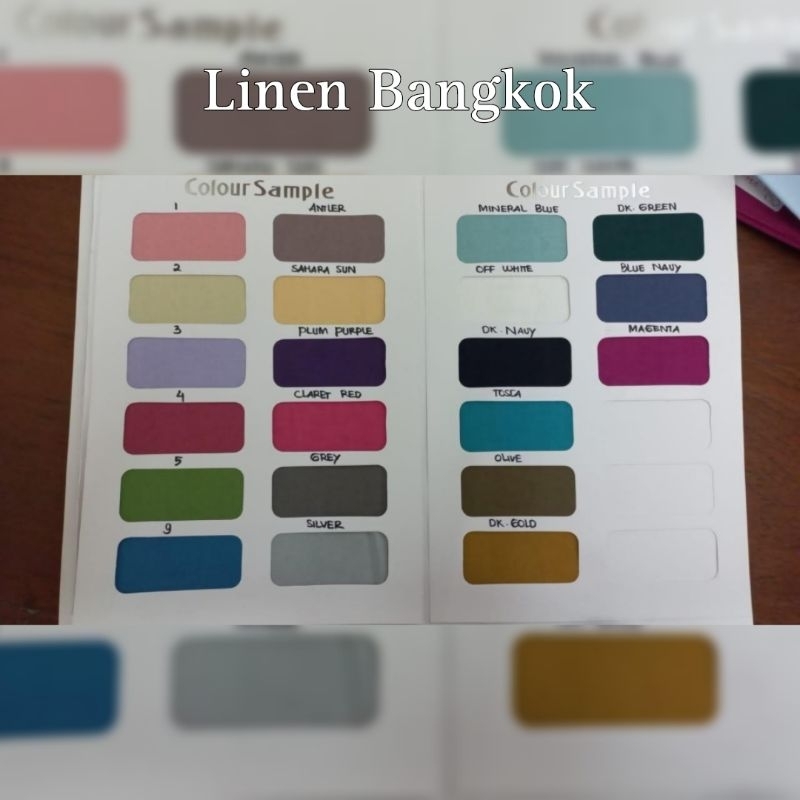 Katun linen Bangkok. Kain bahan Linen rami Bangkok - katun serat linen  cotton bangkok premium