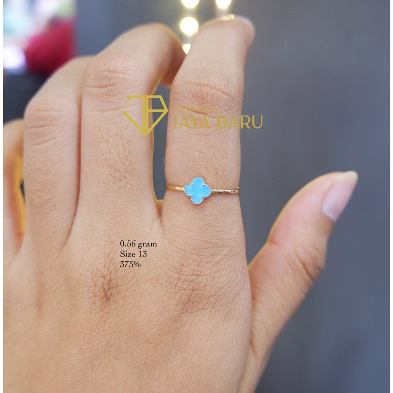 cincin van cleef cat biru
