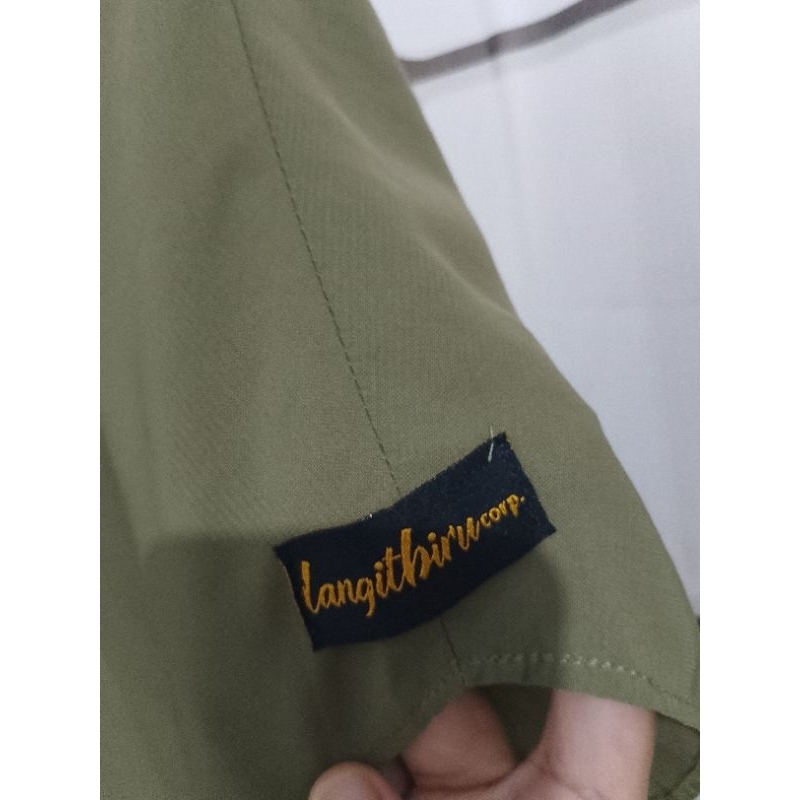 PRELOVED FRENCH KHIMAR GRANADA LANGIT BIRU CORP LANGITBIRUCORP WARNA OLIVE