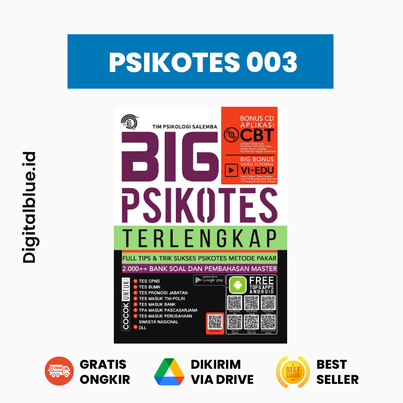 

[READY] BIG PSIKOTES TERLENGKAP FULL TIPS DAN TRIK / KODE PSIKOTES 003