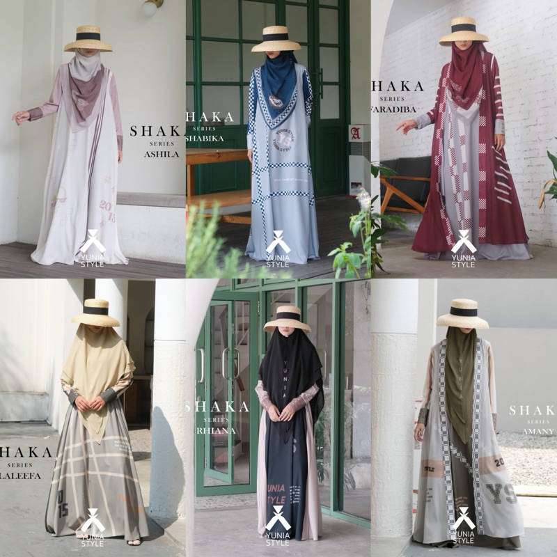 [YUNIA SYARI]GAMIS SET TERBARU " SHAKA SERIES " By Yunia Syari