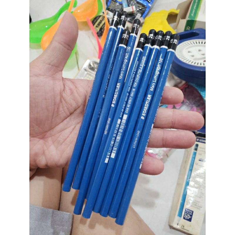 

JUALAN ALAT TULIS PENSIL KAYU ORIGINAL ASLI 2B 2 B STAEDTLER UJIAN UNAS UAN WOODEN PENCIL