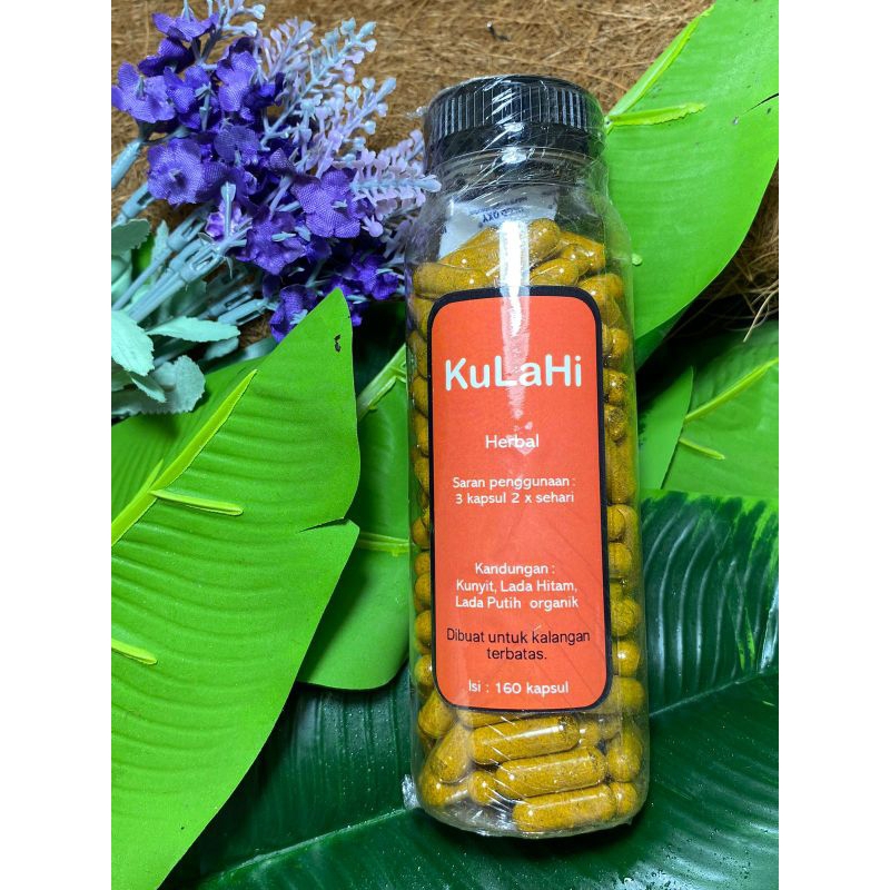 Kulahi, Kapsul Kunyit Lada Hitam anti radang 160 kapsul