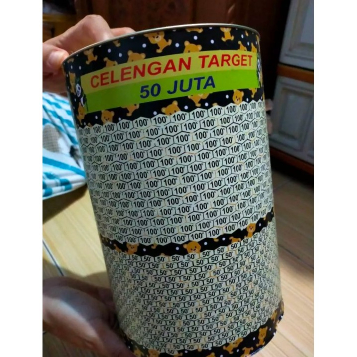 Celengan Target Jumbo Murah  / Celengan Target Jumbo Permanen / Celengan Target Jumbo 1 Milyar & 50J