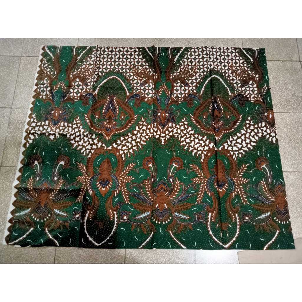 BATIK TULIS  PREMIUM 2 WARNA (HIJAU) MADE BY PENGRAJIN BATIK ASLI BEKONANG, SOLO