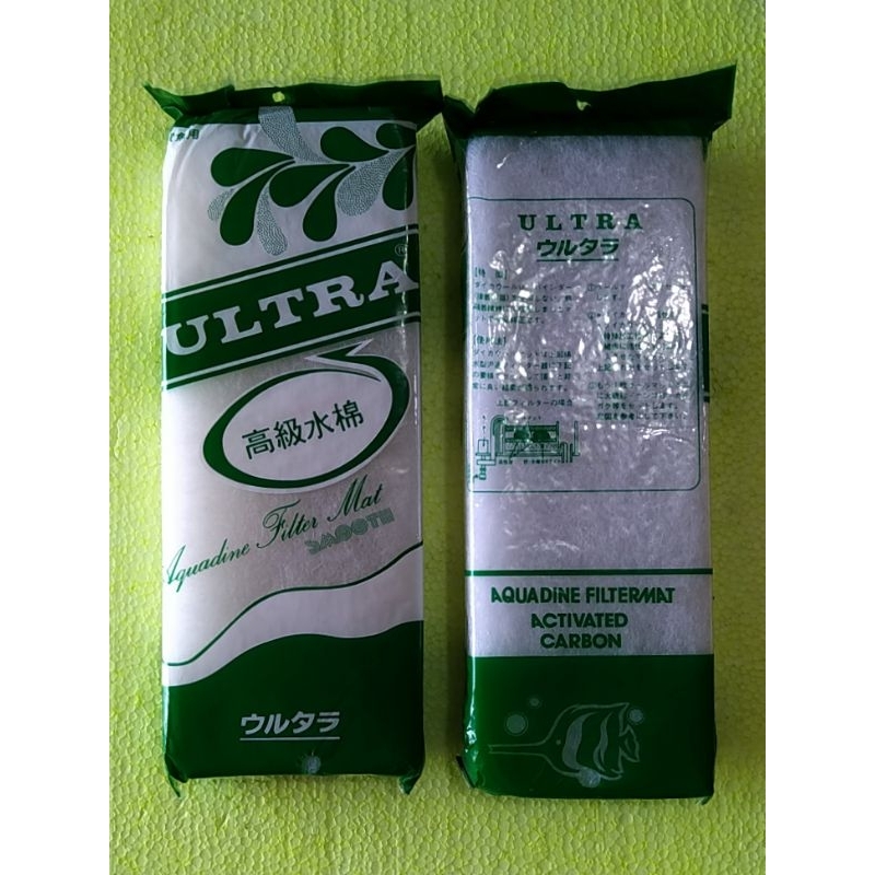 Kapas Busa Filter ULTRA Aquarium - AQUADINE FILTERMAT ACTIVATED CARBON / Busa Ultra Kecil