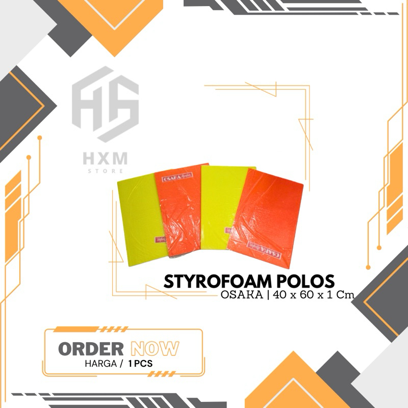 

Styrofoam Warna Polos OSAKA (40 x 60 x 1 Cm) [1 Pcs]