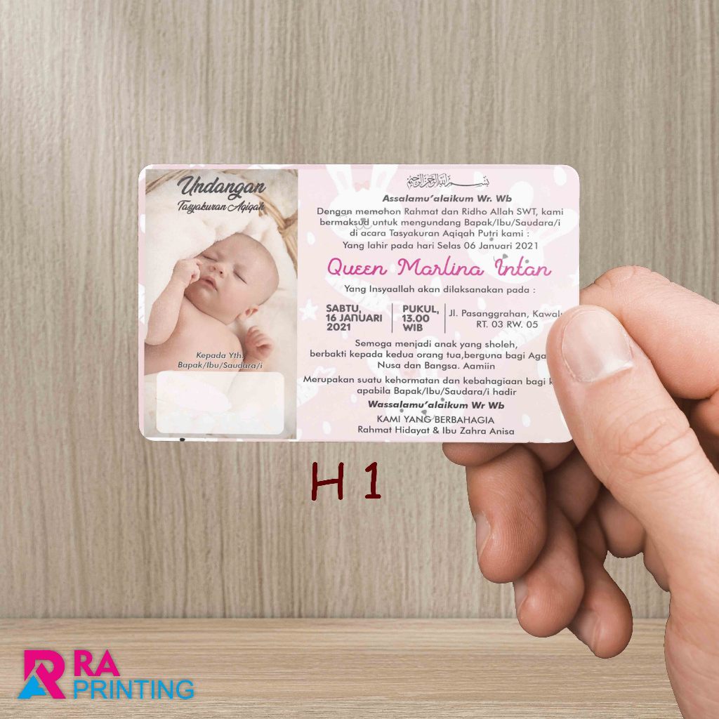 

25 Pcs Stiker Aqiqah | Stiker Tasyakuran | Stiker Nama Bayi | Stiker Kelahiran, 6 x 9 cm Horizontal