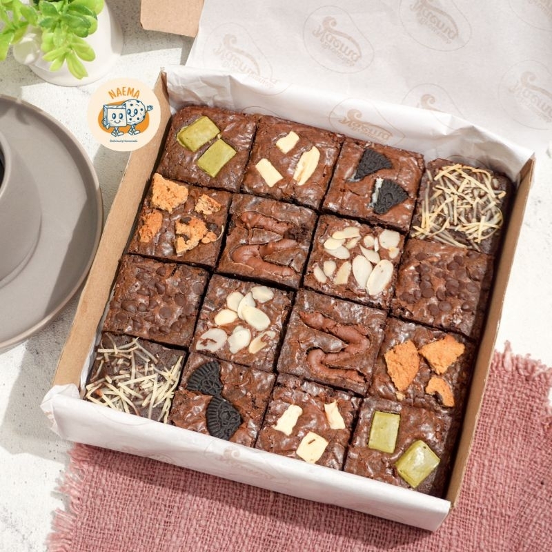 

Fudgy Brownies Mix It All | browniesnaema