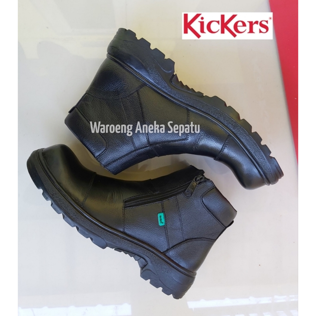 SEPATU BOOTS KULIT ASLI 100% ORIGINAL PRIA KICKERS SEPATU SAFETY SEMI BOOTS LOW/TALI PRIA BOOT SAVET