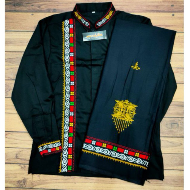 Sarung Bordir Setelan Baju Kerawang & Sarung