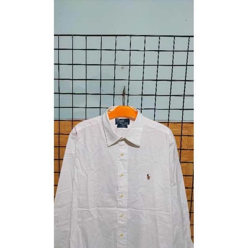 Kameja Polo By Ralph Lauren putih polos second original