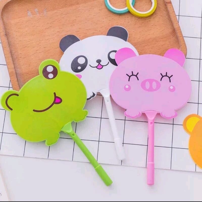 

Pena Kipas Karakter Lucu Pena Motif pulpen hewan binatang Animal Kartun Pulpen Kipas Motif Cute Pena