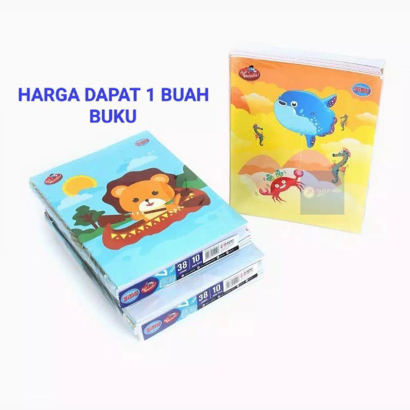 

Buku Tulis Merk Sinar Dunia - 38 Lembar Dapat 1 Buah Buku (SIDU)