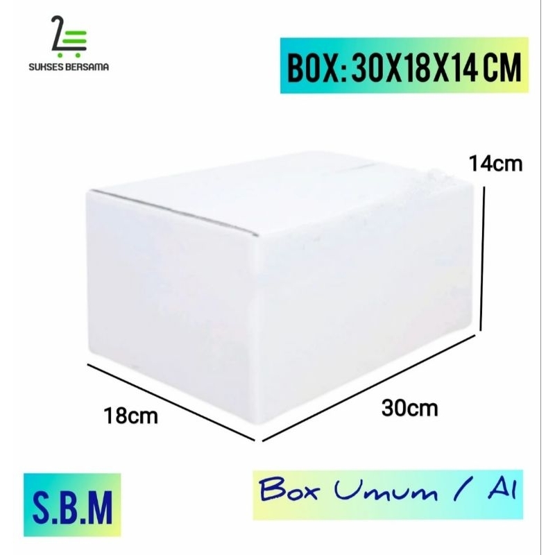 

Box 30x18x14cm (Mtiara)/Kardus/Packaging/Hampers/Polos