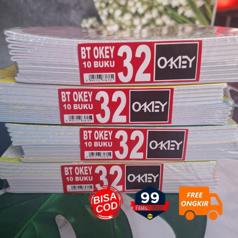 

OKEY 32 Lembar/Buku Tulis Isi 32 Lembar/Buku Catatan/Note Book/Alat Tulis Buku