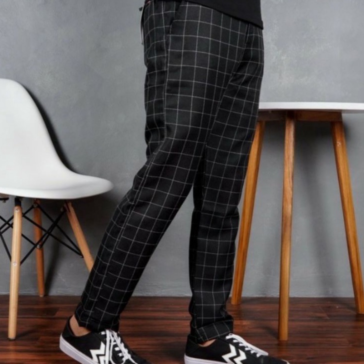 55 COD CELANA TARTAN PRIA PREMIUM CELANA CHINO TARTAN DICKIES CELANA KOTAK