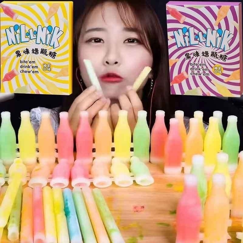 

waxbottel candy BEECANDY ORI permen lilin bisa di makan permen Korea viral