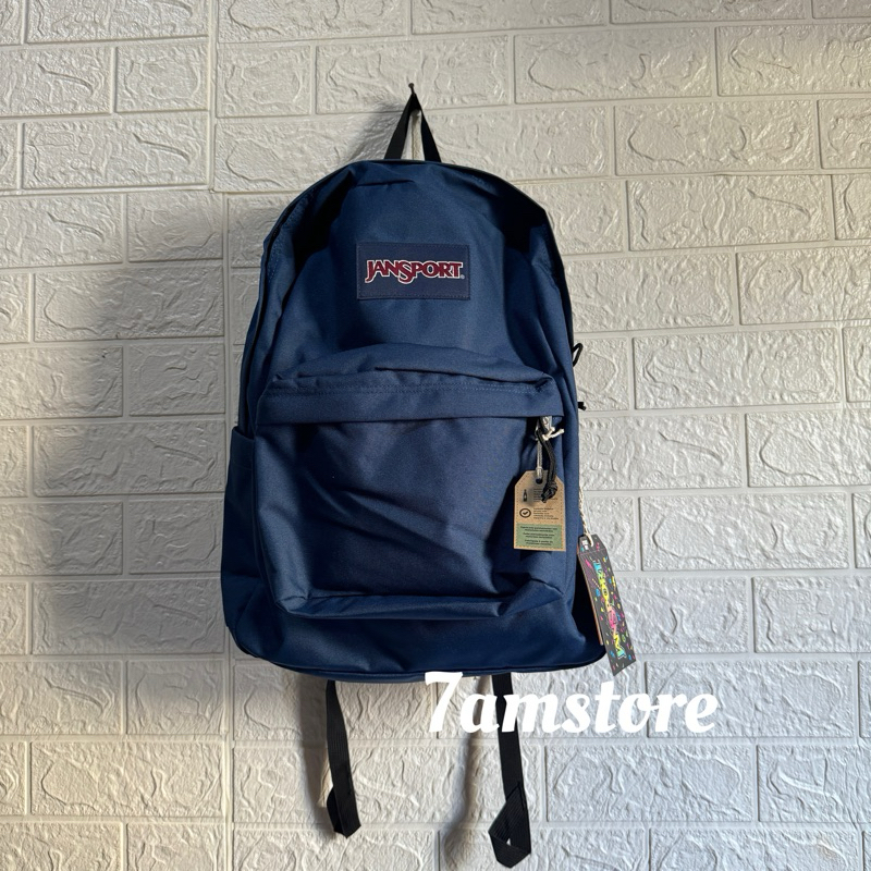 Tas Ransel / Backpack Jansport Superbreak Biru Navy Original