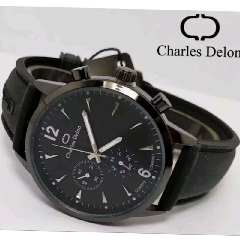 JAM TANGAN PRIA  CHARLES DELON WATERPROOF