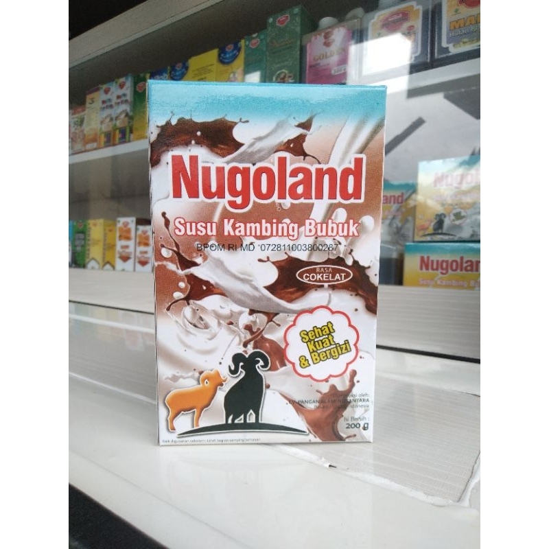 

Nugoland Susu Kambing Etawa Bubuk Rasa Coklat 200gram