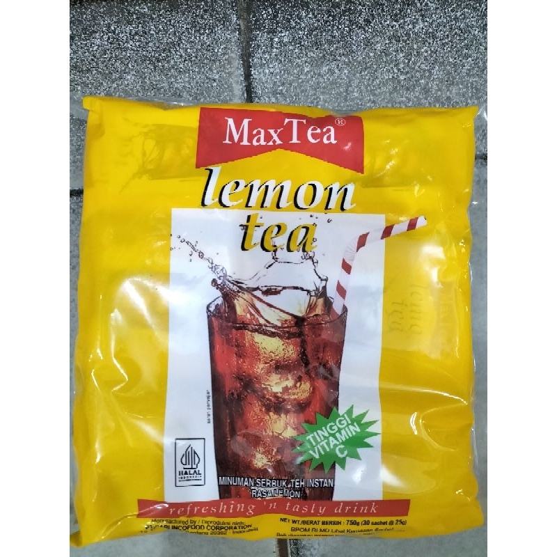 

minuman vitamin C .bubuk max tea rasa lemon tea
