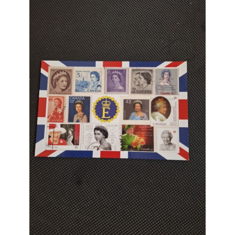 

kartu pos queen elizabeth/royal family postcard