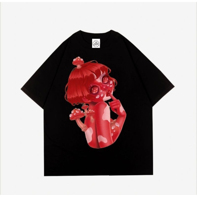 Kaos pria distro tshirt oversize atasan wanita voski