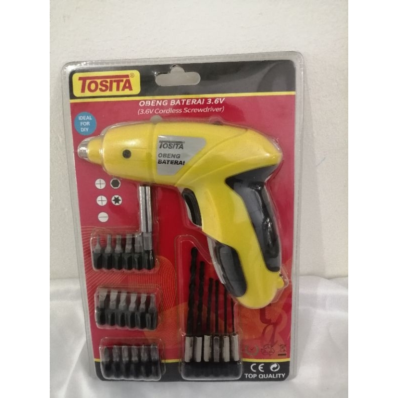 bor obeng baterai charger TOSITA