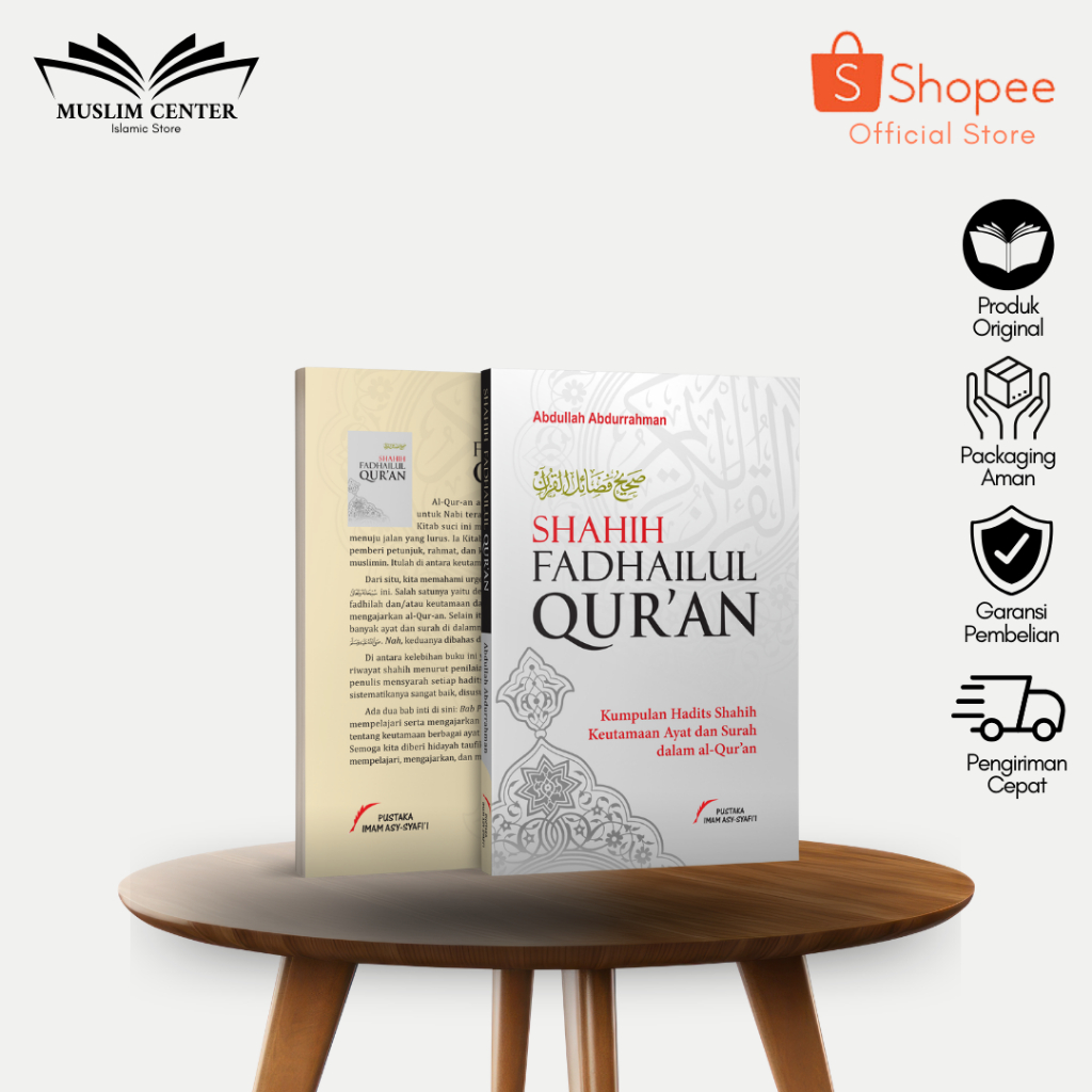 BUKU SHAHIH FADHAILUL QURAN PUSTAKA IMAM ASY SYAFII