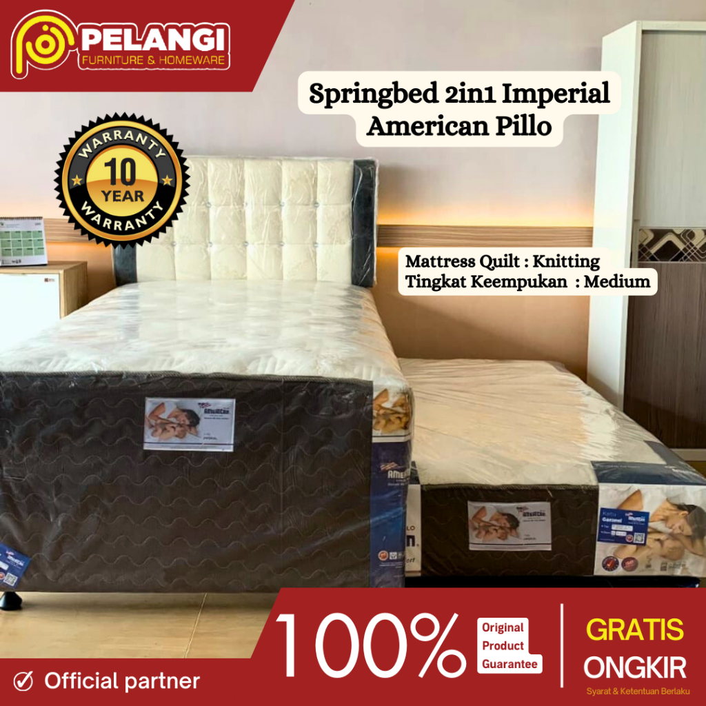 Springbed American 2in1 Imperial 120x200 | Springbed 2n1 | Springbed Sorong | Springbed Tingkat