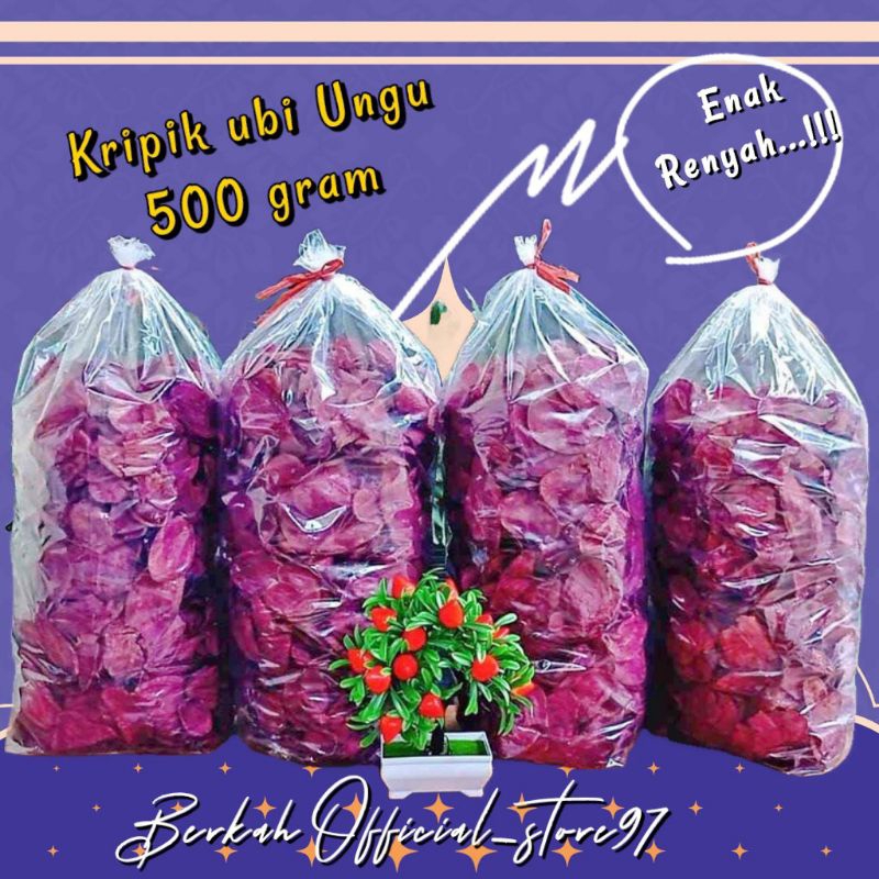 

KRIPIK UBI UNGU ENAK RENYAH SERBA 500 GRAM