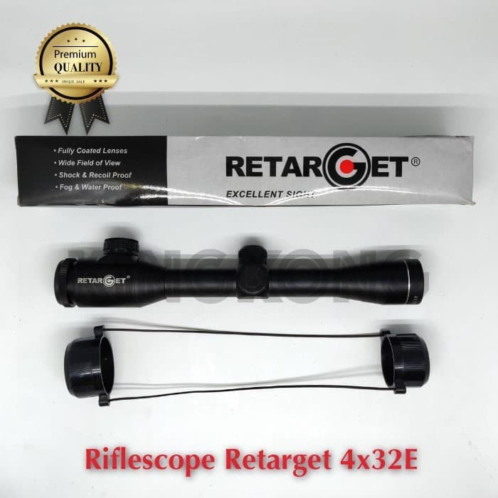 Teleskop Rifflescope Kekeran Teropong Zoom Retarget 4x32E