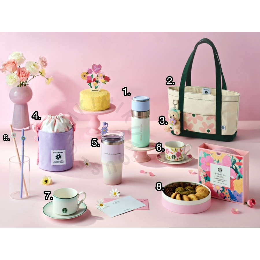 STARBUCKS 2024 SAY THANKS THEME OFFICIAL KOREA KOREAN TUMBLER SPRING CHERRY BLOSSOM SAKURA