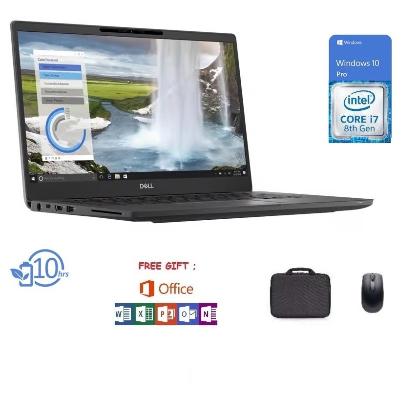 Laptop Dell Latitude 7300 Core i7 Gen 8 RAM 16GB SSD 512GB FREE MOUSE - Dell 7390 i7 Gen 8