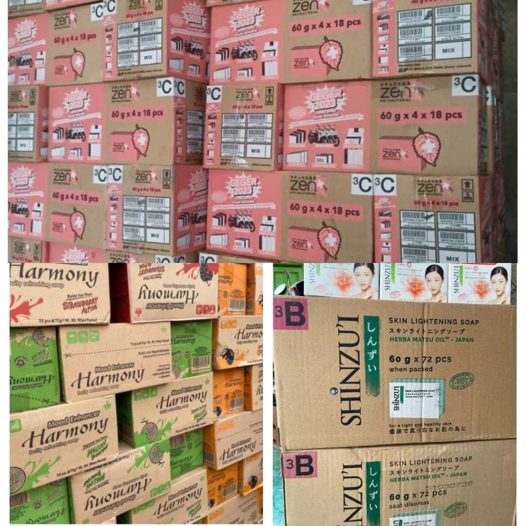[1 DUS 72 PCS] Sabun Shinzui Batang 1 Dus Kemasan Terbaru/ Sabun Zen 1 Karton / Sabun Harmony Karton