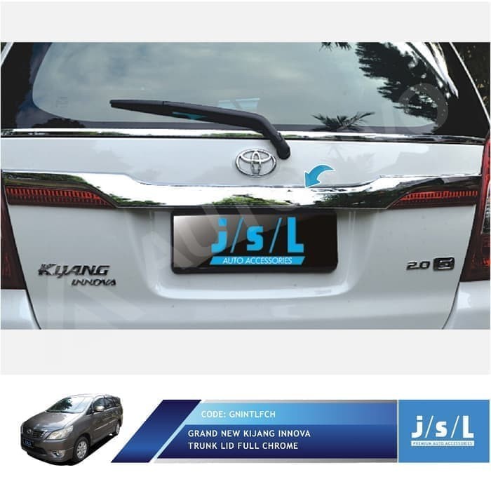 Trunk Lid Grand Innova 2014 Chrome Model Ganti
