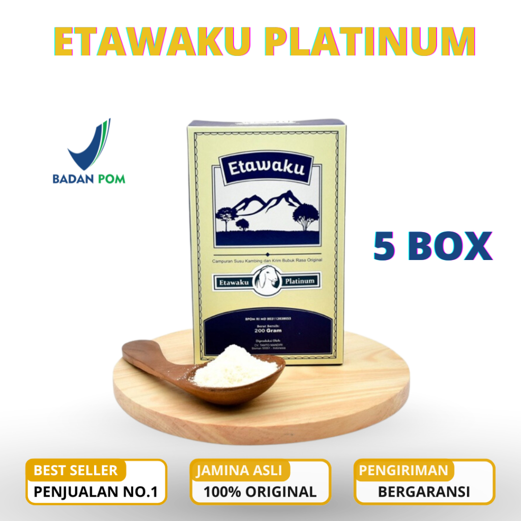 

PAKET 5 BOX Etawaku Platinum - Susu Kambing Etawa Murni Memiliki Kandungan Protein