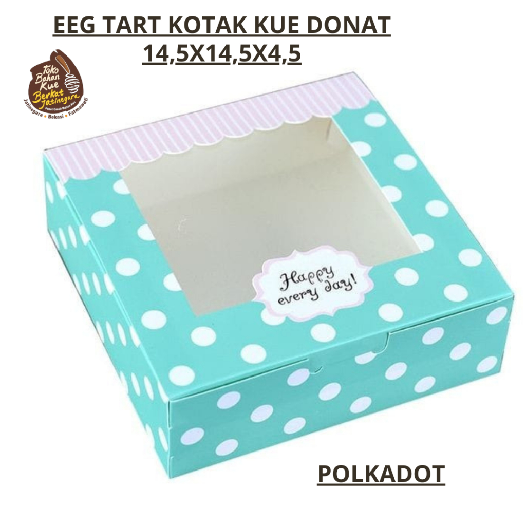 

EEG TART BOX KOTAK KUE DONAT DESSERT 14,5X14,5X4,5 / DESSERT / BOX DONAT