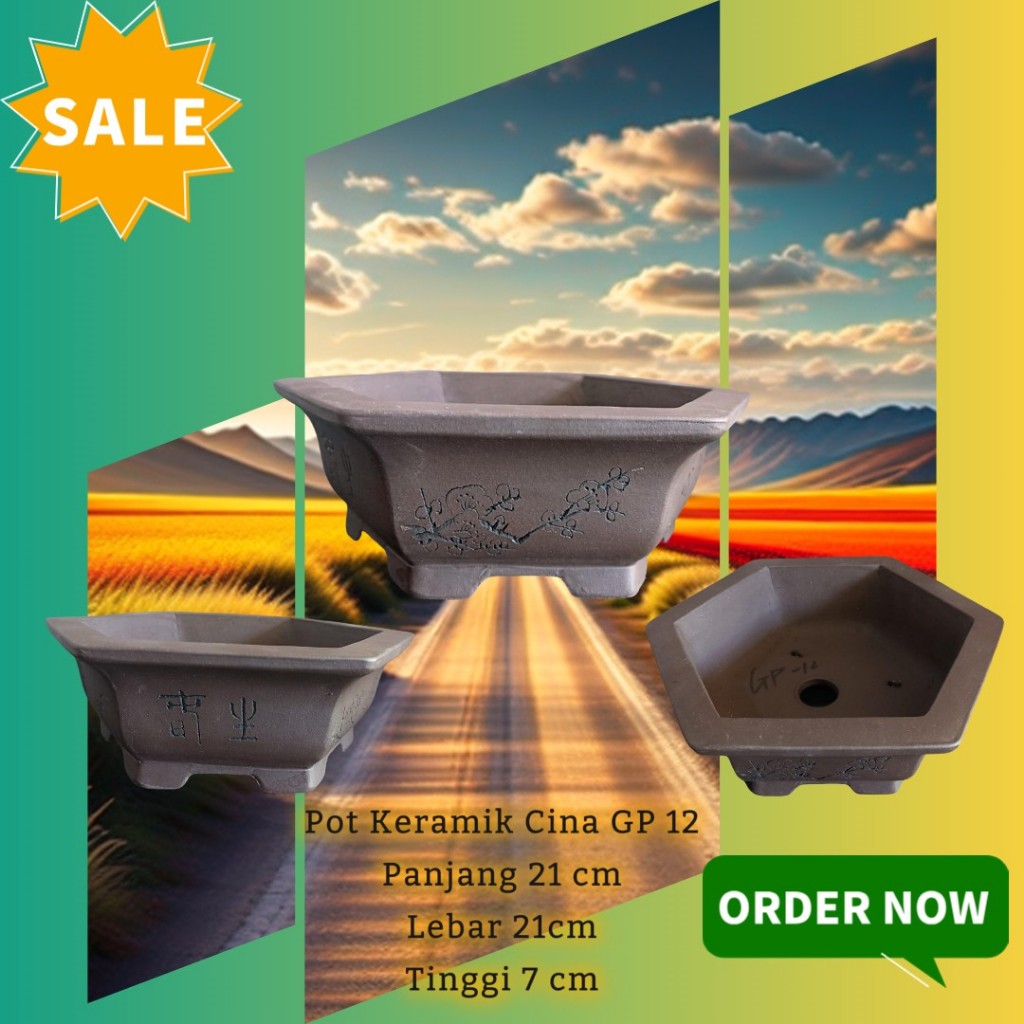 Pot Bonsai Keramik cina Gp 12